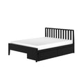 Scandinavian Queen Bed with Underbed Storage Drawers