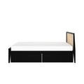 Scandinavian Queen Bed with Underbed Storage Drawers